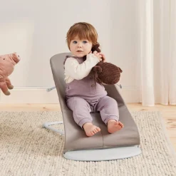 BabyBjörn Transat bébé bliss tissé Gris Sable