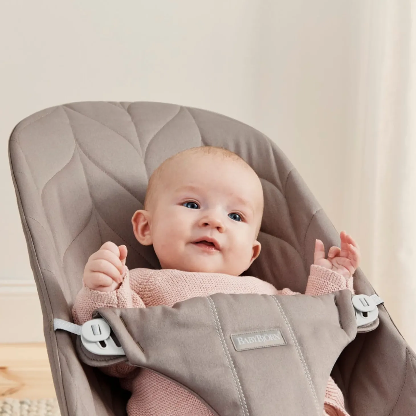 BabyBjörn Transat bébé bliss tissé Gris Sable