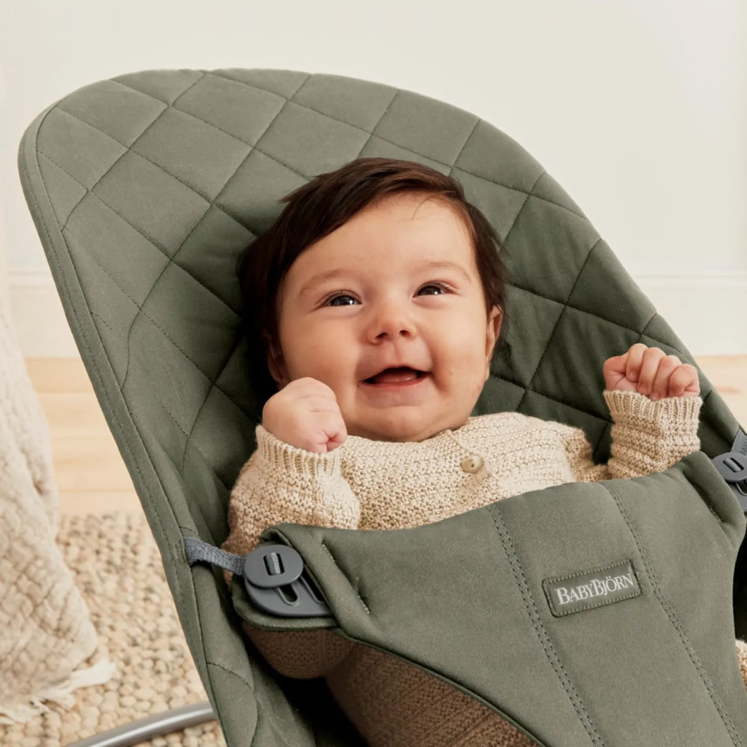 BabyBjörn Transat Bliss Coton Vert foncé