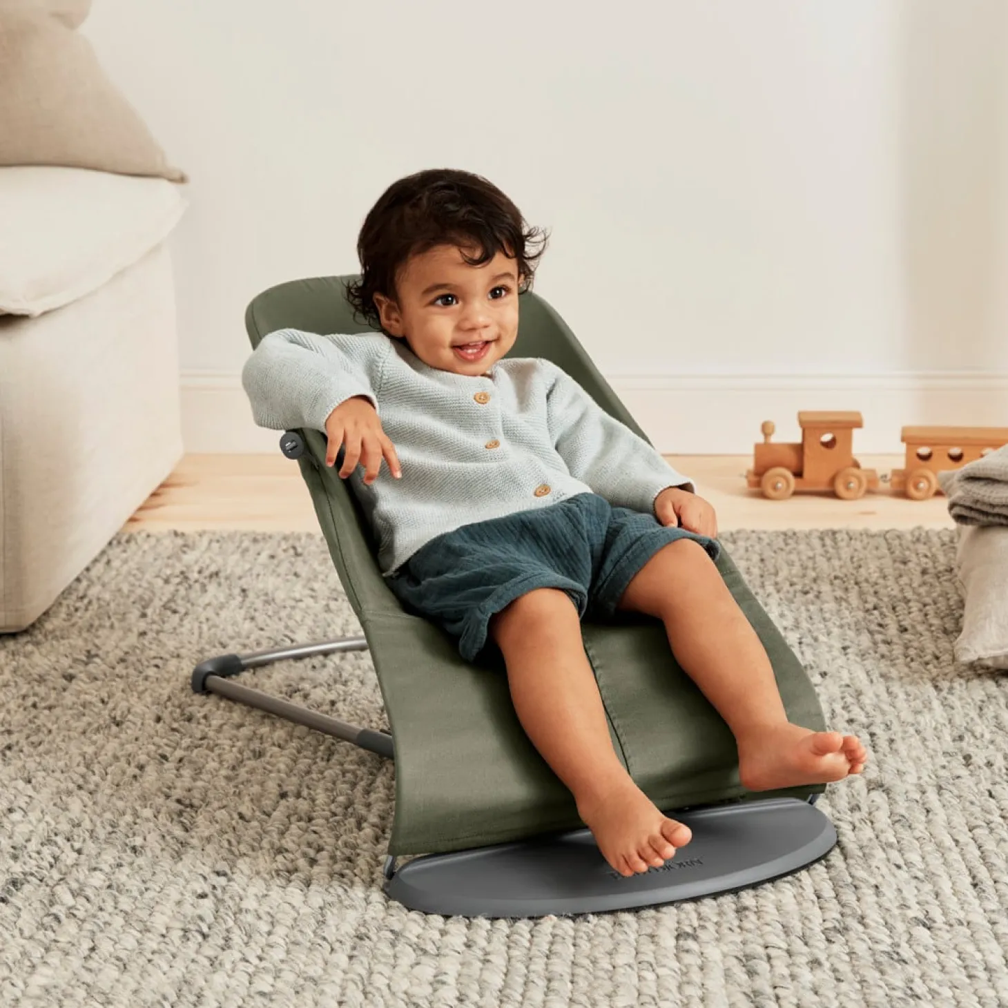 BabyBjörn Transat Bliss Coton Vert foncé