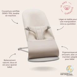 BabyBjörn Transat Bliss Jersey 3D Beige clair