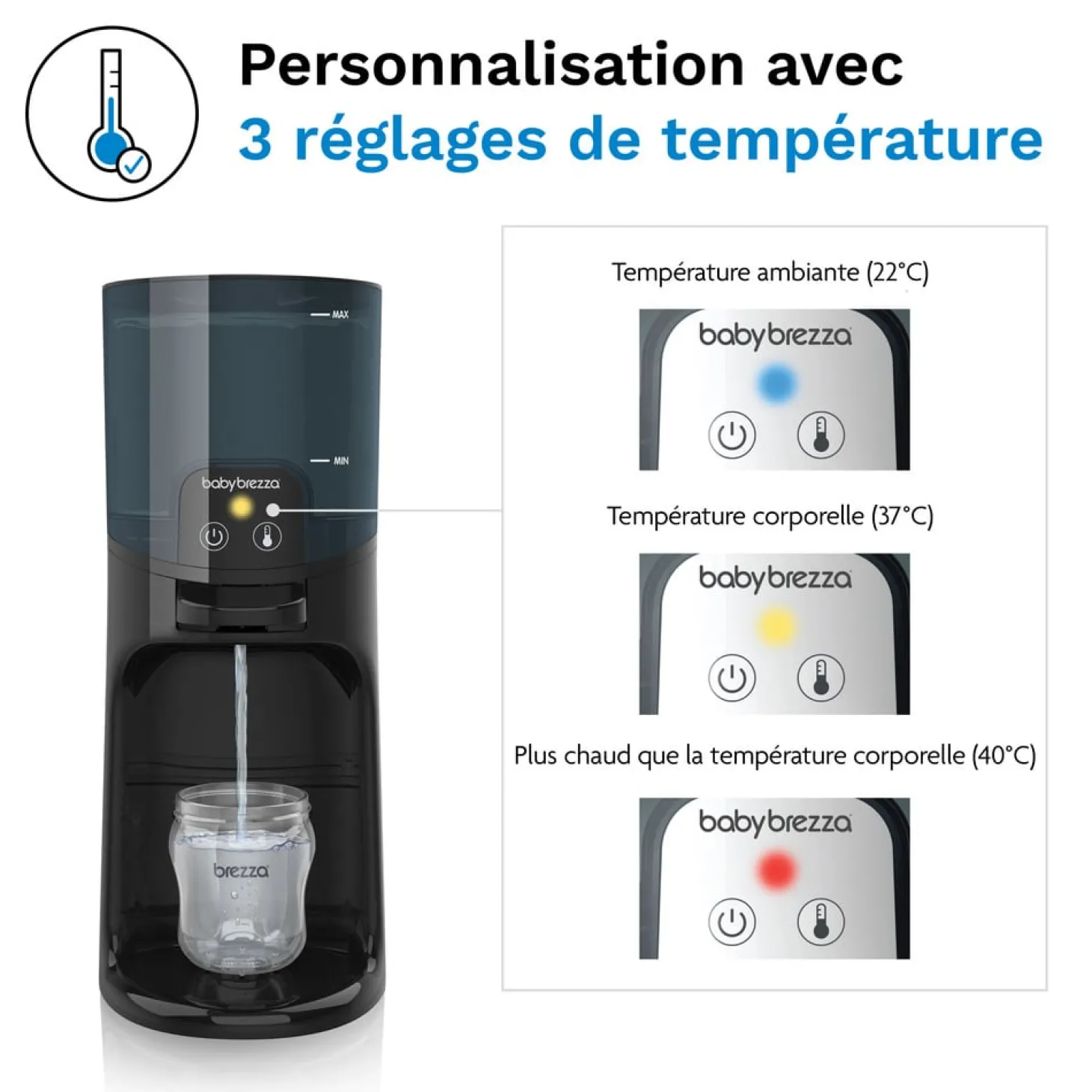 Baby Brezza Chauffe-eau intelligent Instant Warmer Noir