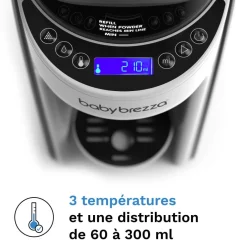 Baby Brezza Formula Pro Advanced + Kit Entonnoir Blanc/Noir