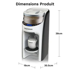 Baby Brezza Formula Pro Advanced + Kit Entonnoir Blanc/Noir