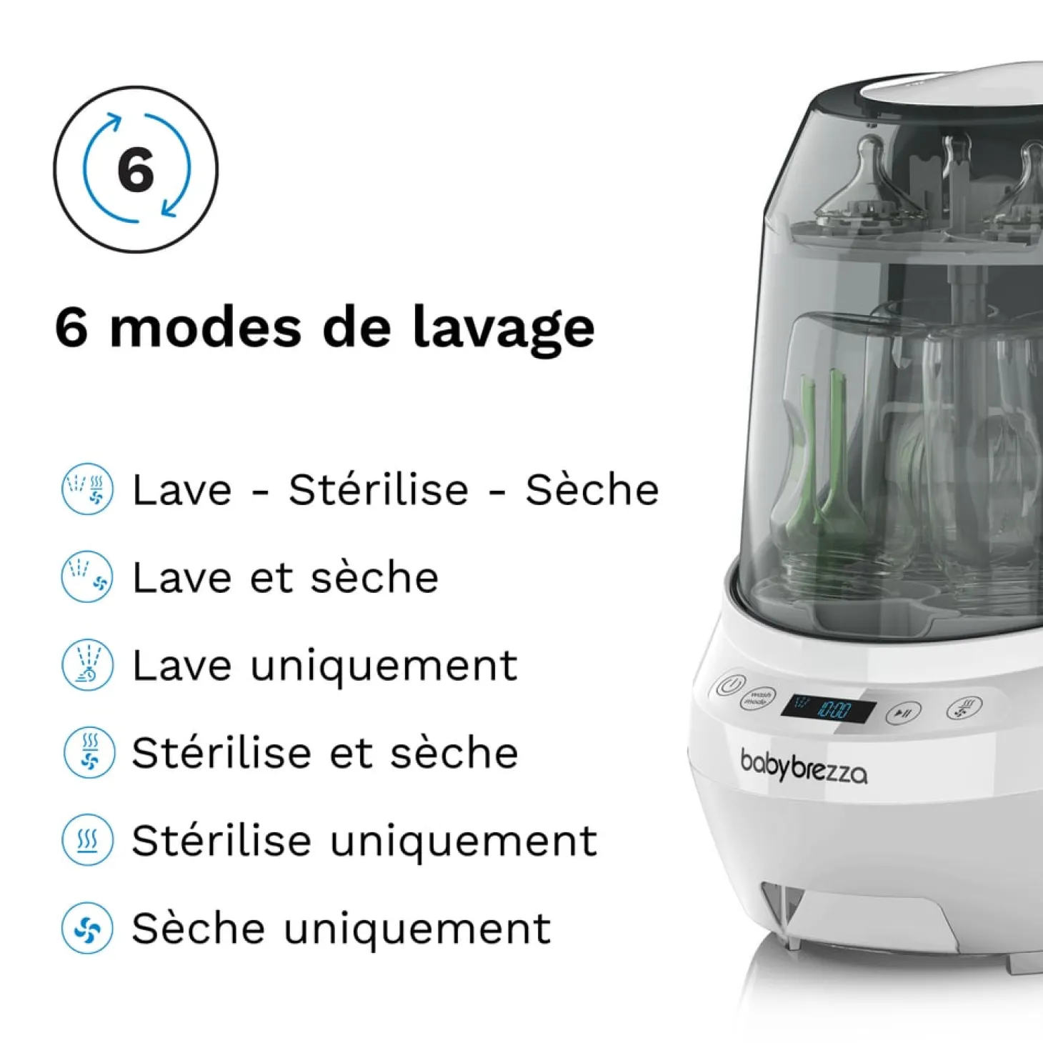 Baby Brezza Lave-biberons Bottle Washer Pro Blanc
