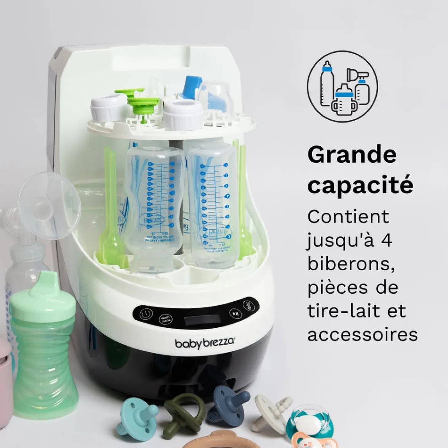 Baby Brezza Lave-biberons Bottle Washer Pro Blanc