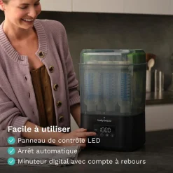 Baby Brezza                    Stérilisateur-Sécheur SuperQuick Dryer Advanced    Black