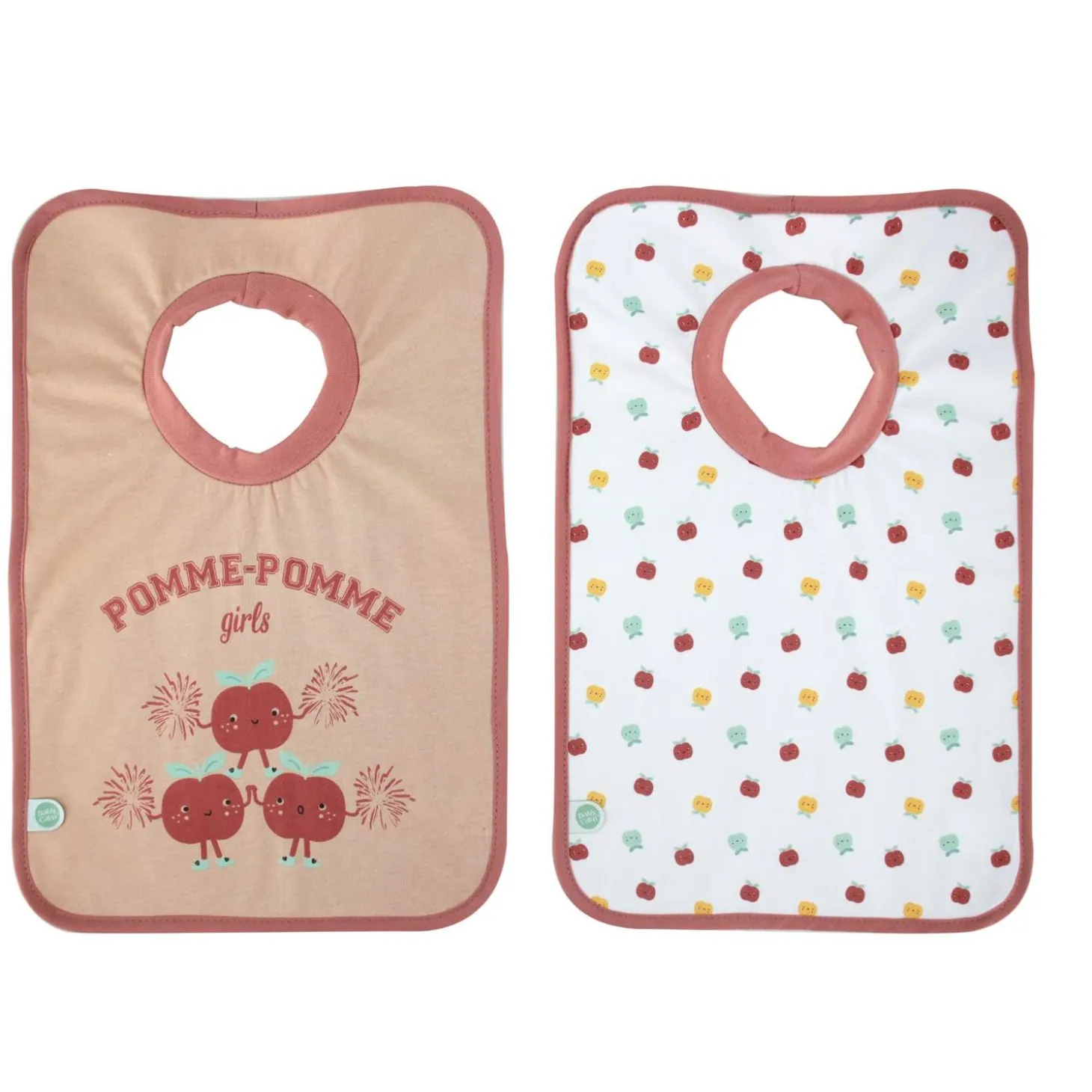 BabyCalin Lot de 2 Bavoirs Smoothie 25 x 38 cm