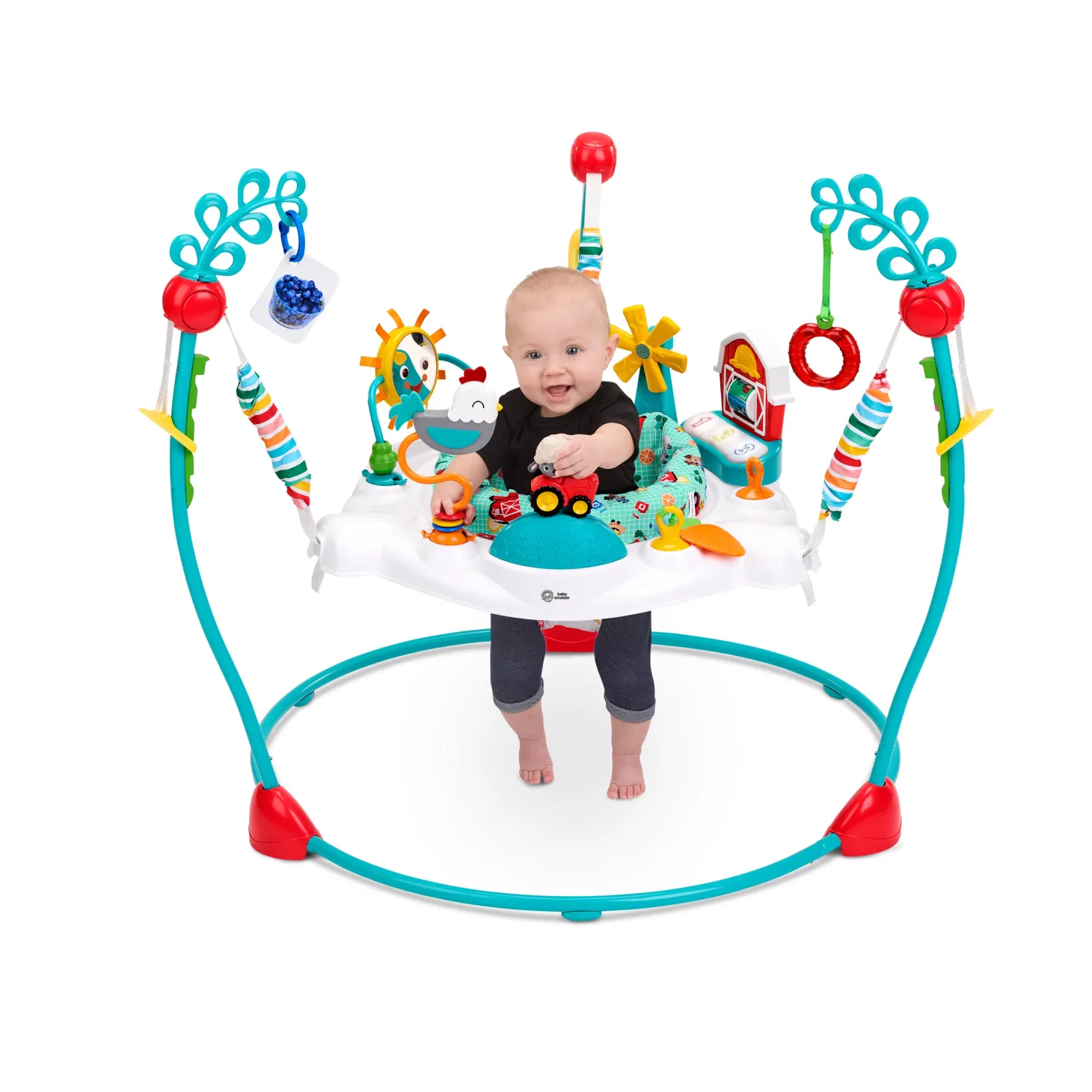 Baby Einstein Centre d'activités 2-en-1 Jump & Learn Barnyard Multicolore