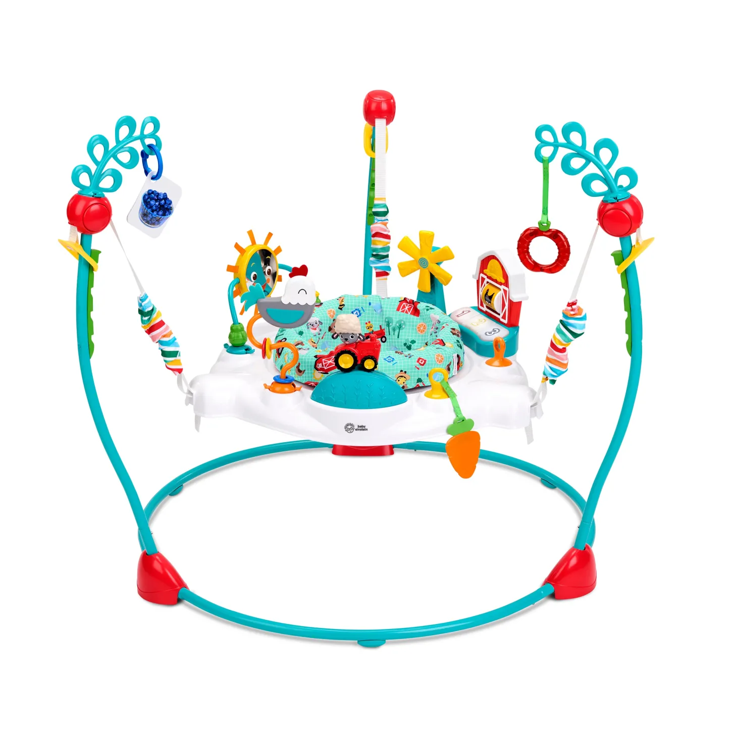 Baby Einstein Centre d'activités 2-en-1 Jump & Learn Barnyard Multicolore