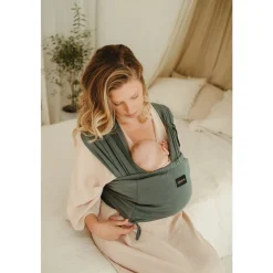 Babylonia Baby Carriers Echarpe de portage extensible Tricot Easy Dark Grey