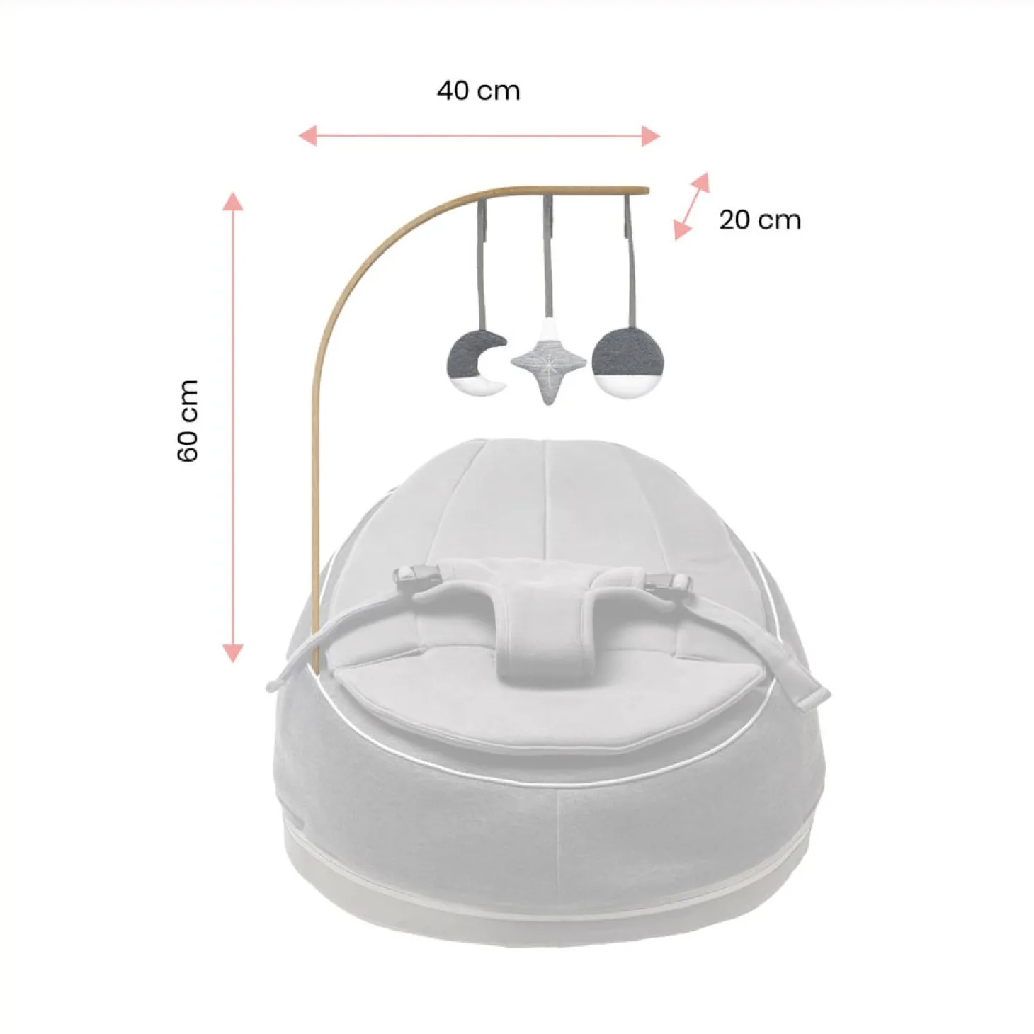 Babymoov Arche d'éveil en bois pour Doomoo Seat'n Swing