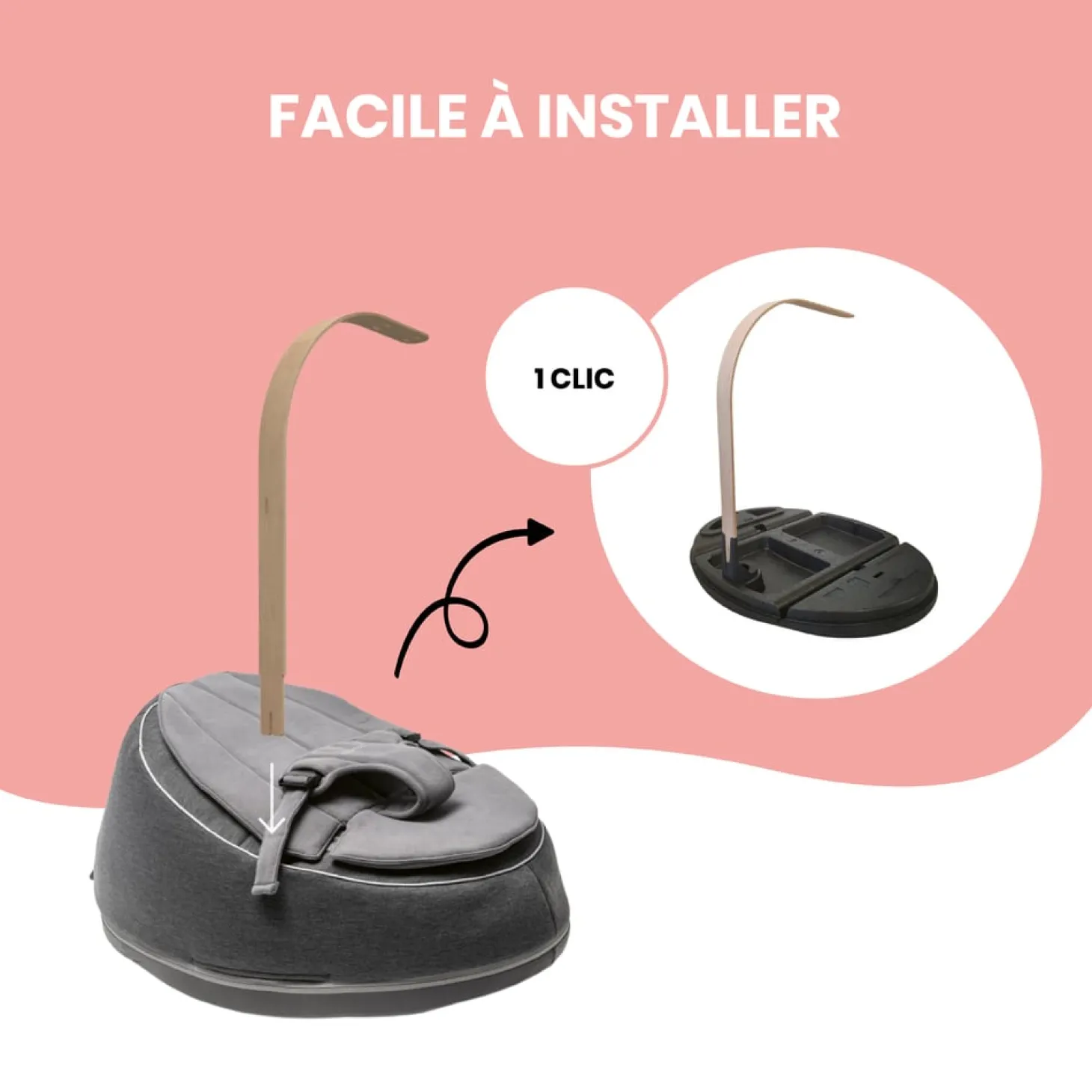 Babymoov Arche d'éveil en bois pour Doomoo Seat'n Swing