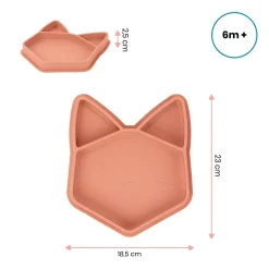 Babymoov                    Assiette Isy en silicone    Orange