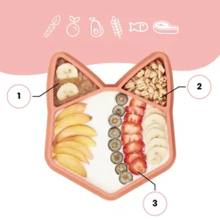 Babymoov                    Assiette Isy en silicone    Orange