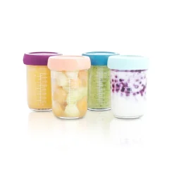 Babymoov 4 Babybols en verre Multicolore 220 ml