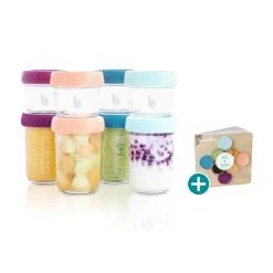 Babymoov 8 Babybols verre + livret recette Multicolore