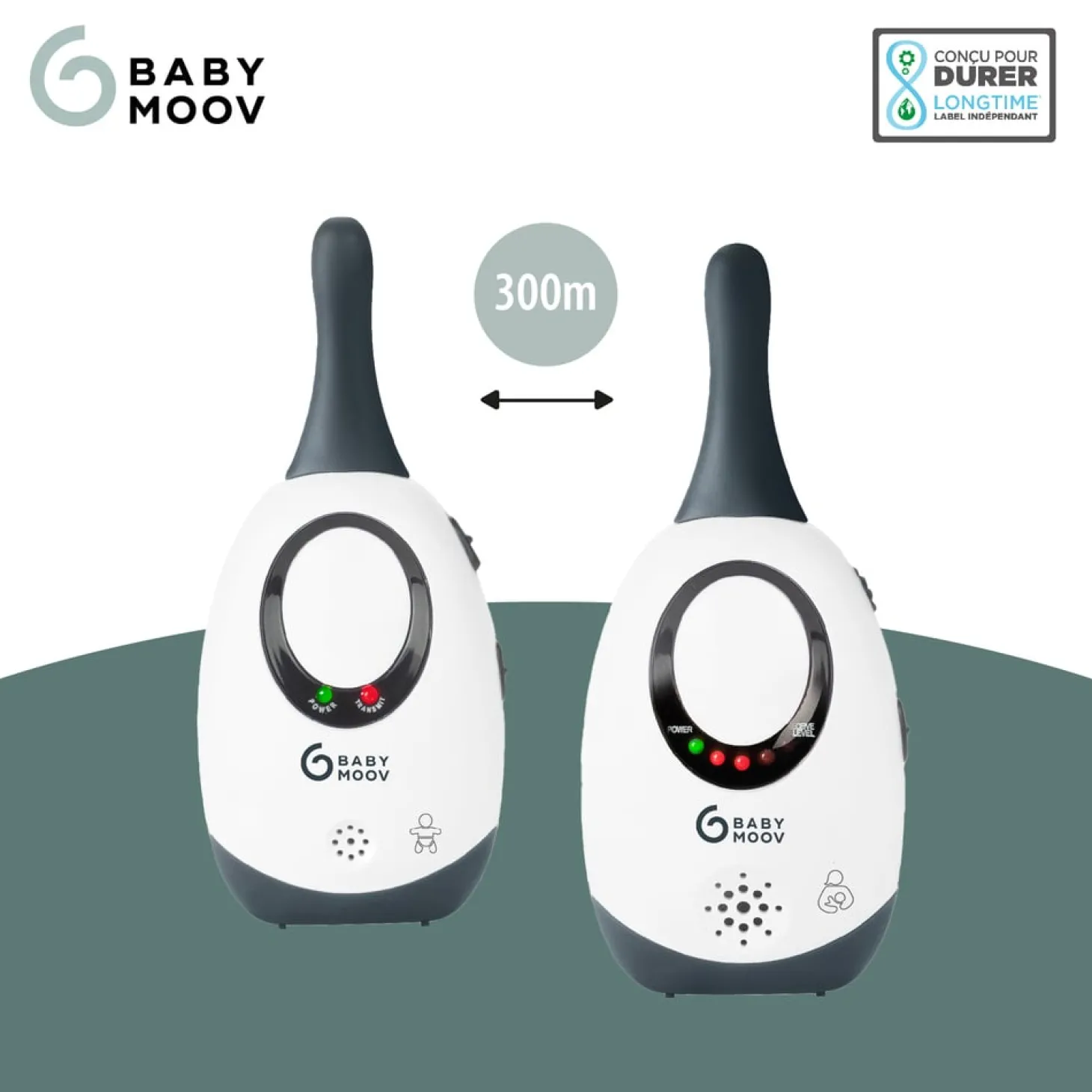 Babymoov Babyphone Simply Care Blanc/Gris