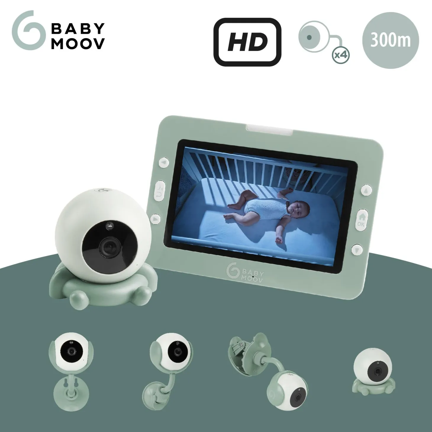 Babymoov Babyphone video yoo go+ hd Vert