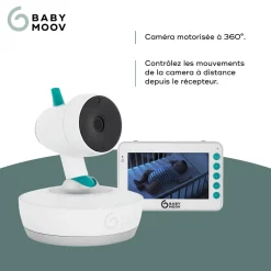 Babymoov Babyphone vidéo Yoo-Moov Blanc/Bleu
