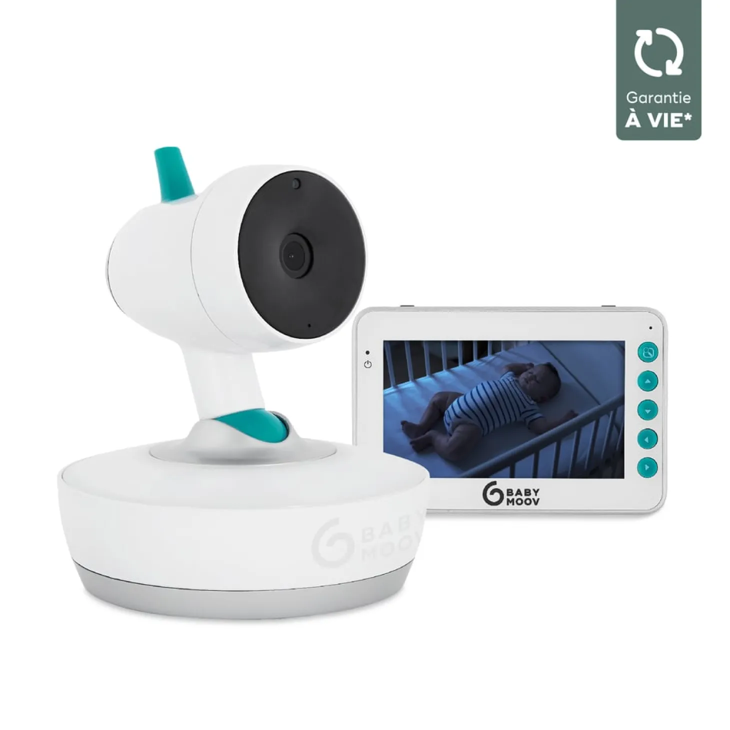 Babymoov Babyphone vidéo Yoo-Moov Blanc/Bleu