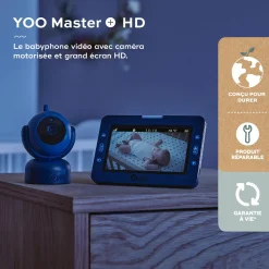 Babymoov                    Babyphone vidéo yoo master + hd    Bleu