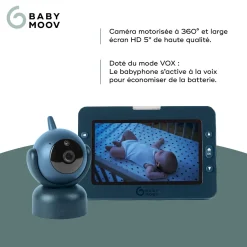 Babymoov Babyphone vidéo yoo master + hd Bleu