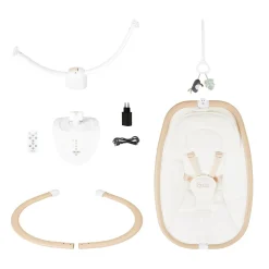Babymoov Balancelle bébé Swoon Hoop Sand + adaptateur Blanc