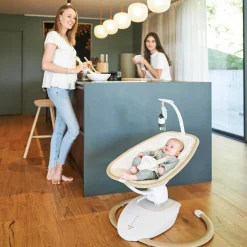 Babymoov Balancelle bébé Swoon Hoop Sand + adaptateur Blanc
