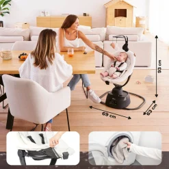 Babymoov                    Balancelle Swoon Evolution    curl white