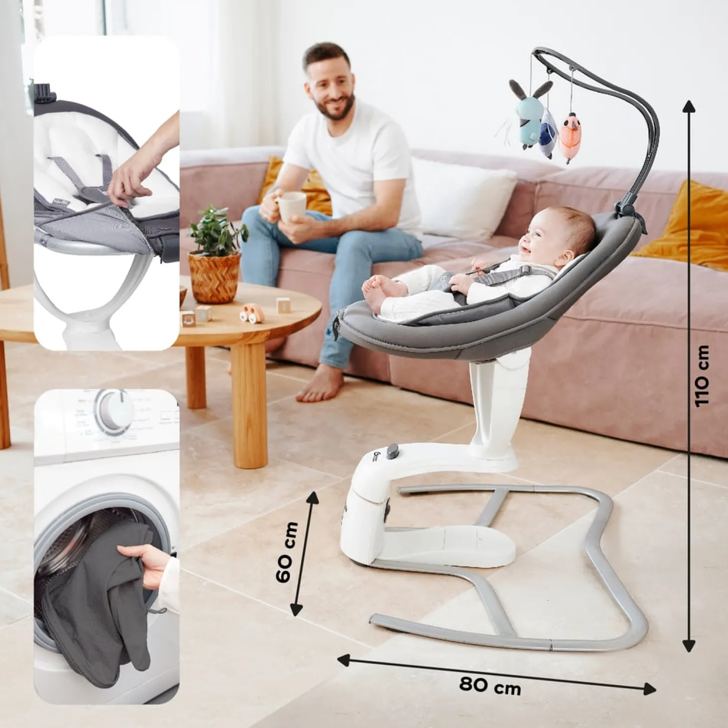 Babymoov Balancelle Swoon Motion Gris