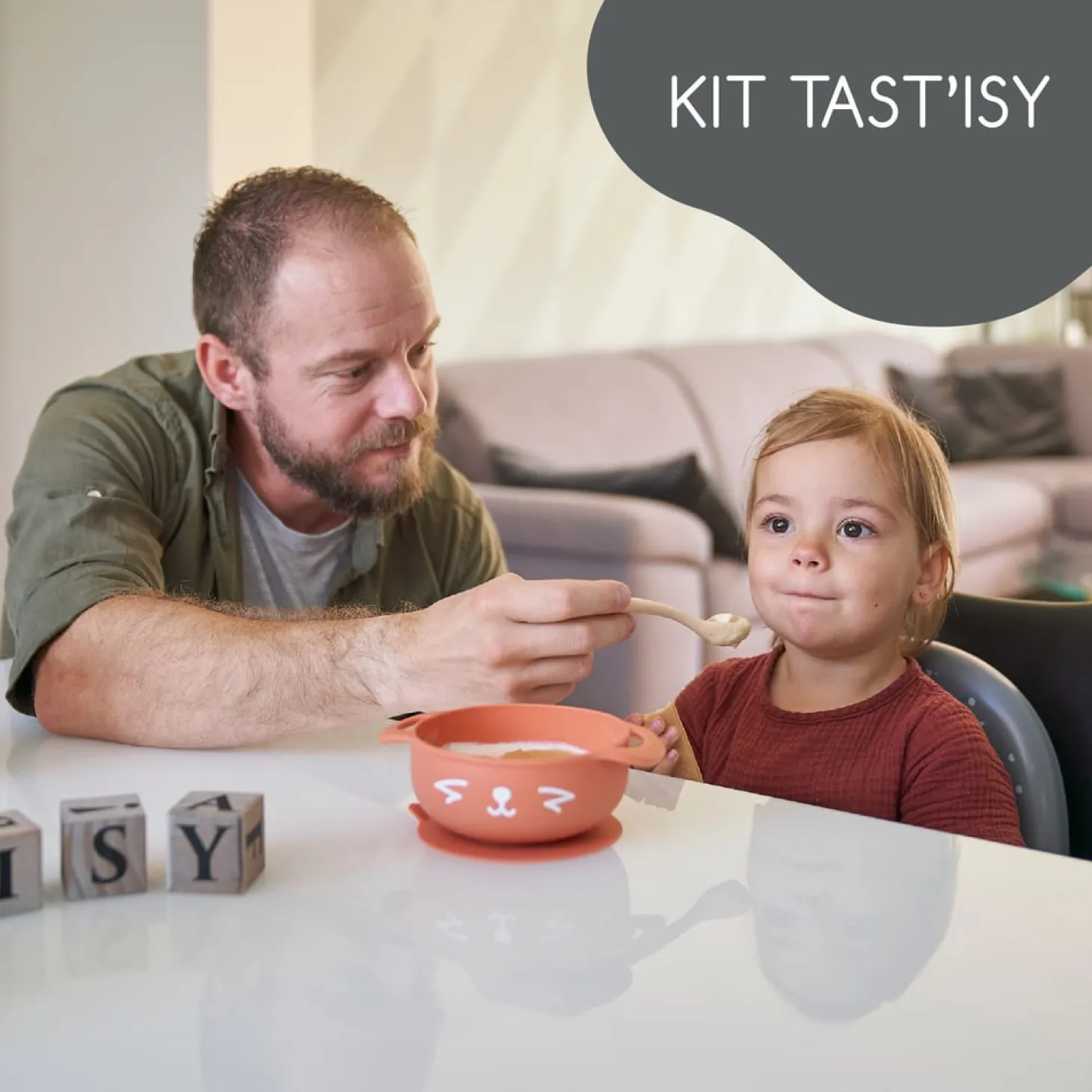 Babymoov Bol + cuillère Tast'Isy Orange