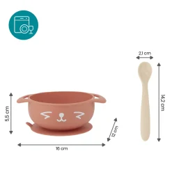Babymoov Bol + cuillère Tast'Isy Orange