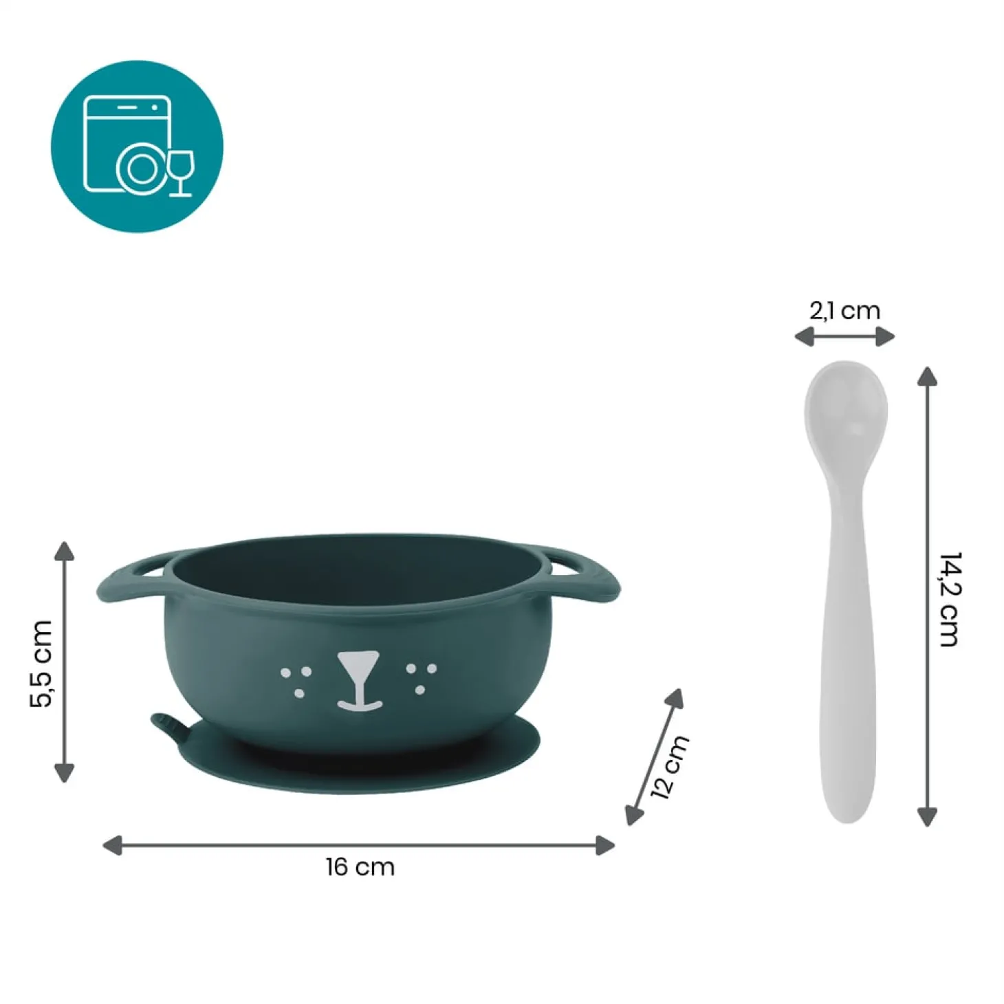 Babymoov Bol + cuillère Tast'Isy Bleu