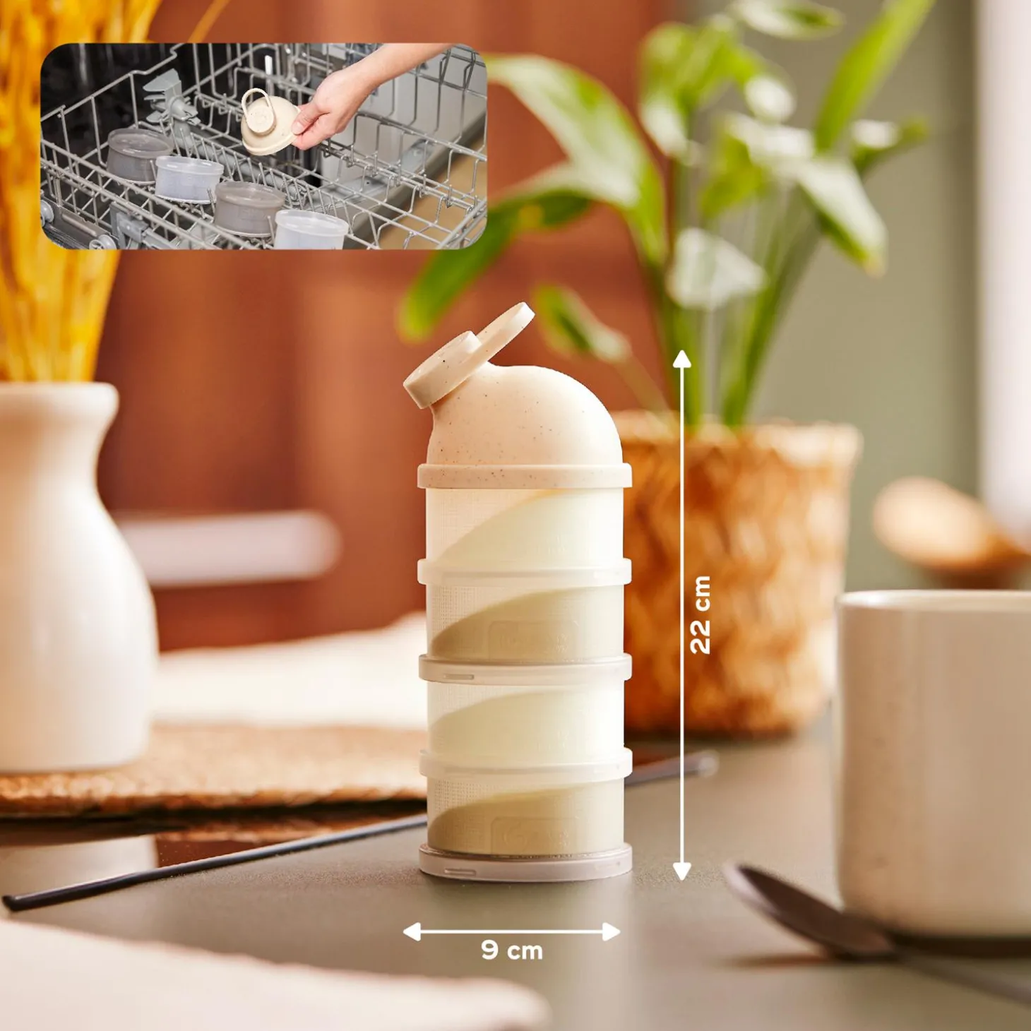 Babymoov Boîte doseuse Babydose Beige Mineral