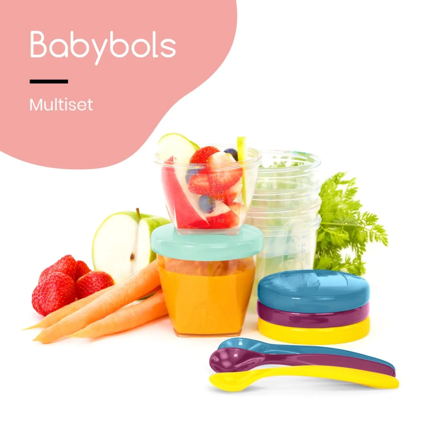 Babymoov Boîtes de conservation Babybols Multicolore