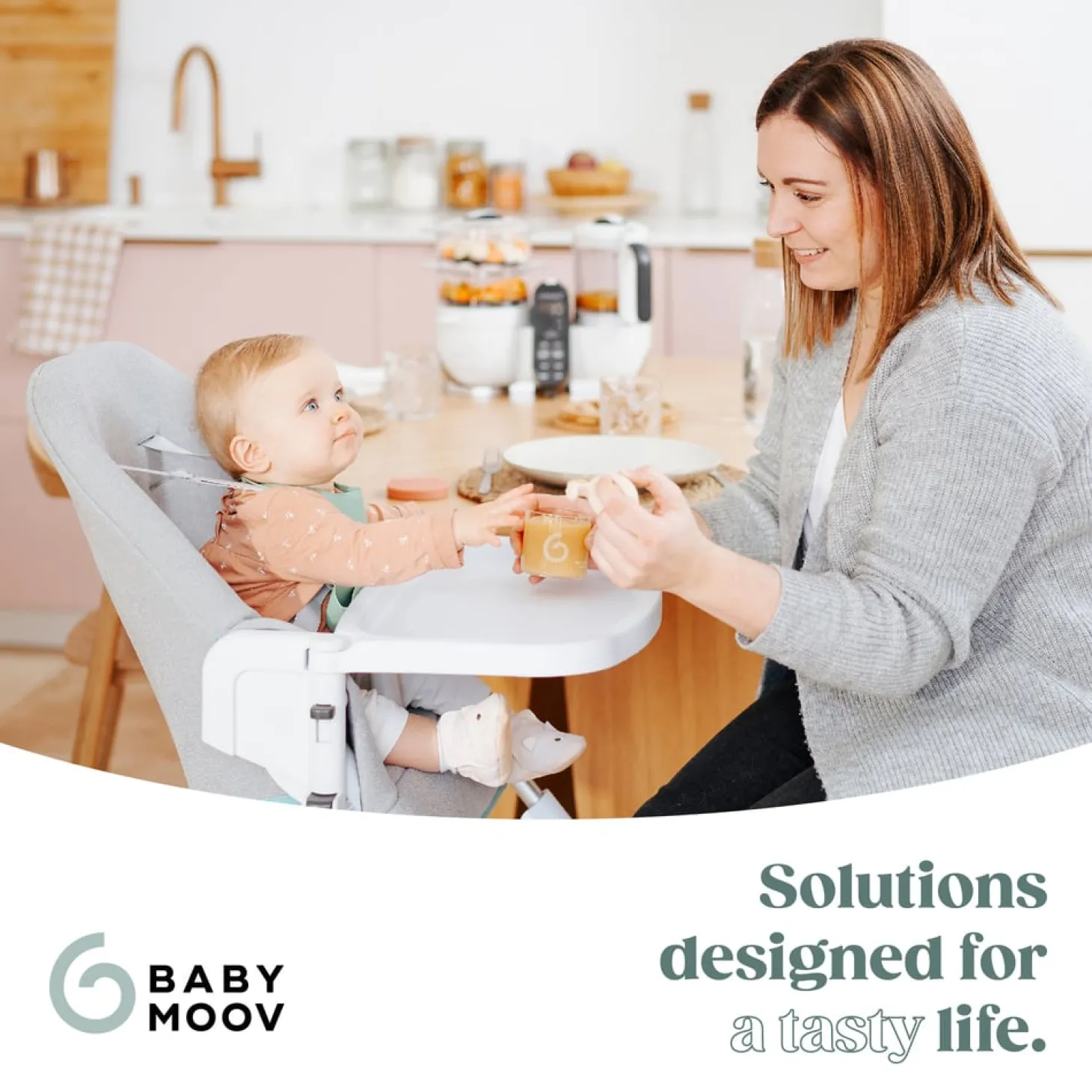 Babymoov Bundle Robot Nutribaby Plus avec 3 babybols white