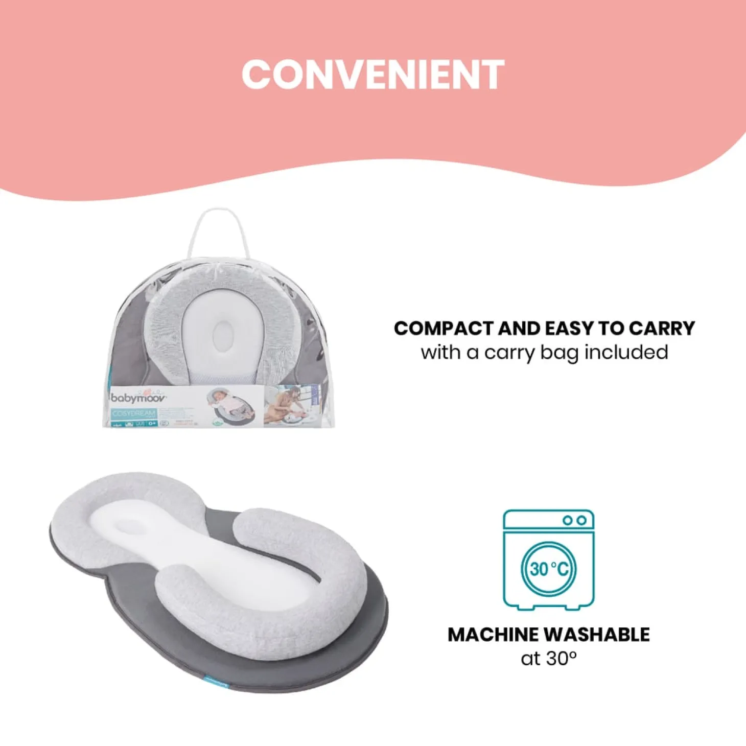 Babymoov Cale bébé ergonomique Cosydream Gris