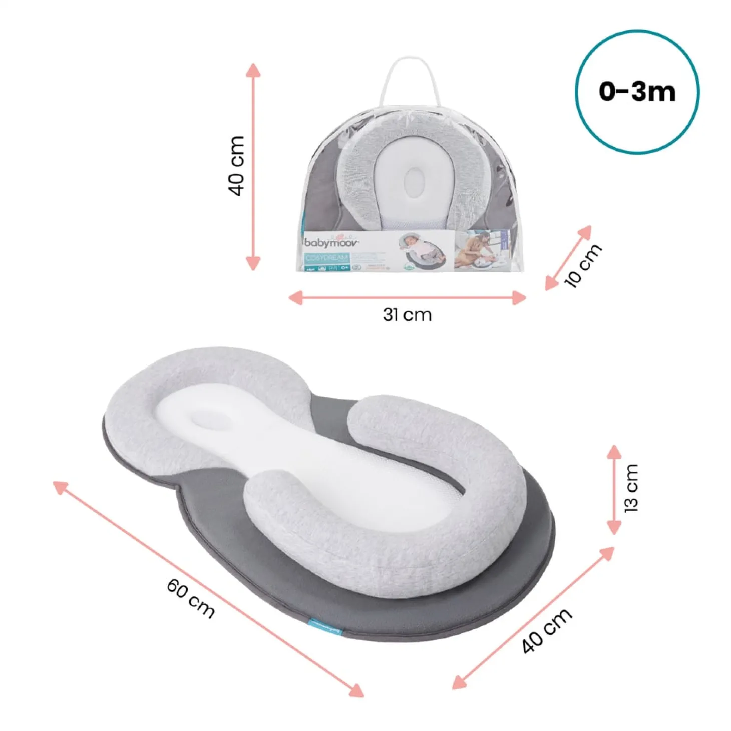 Babymoov Cale bébé ergonomique Cosydream Gris