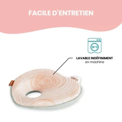 Babymoov Cale tête Lovenest Natural Care Ocre/Blanc
