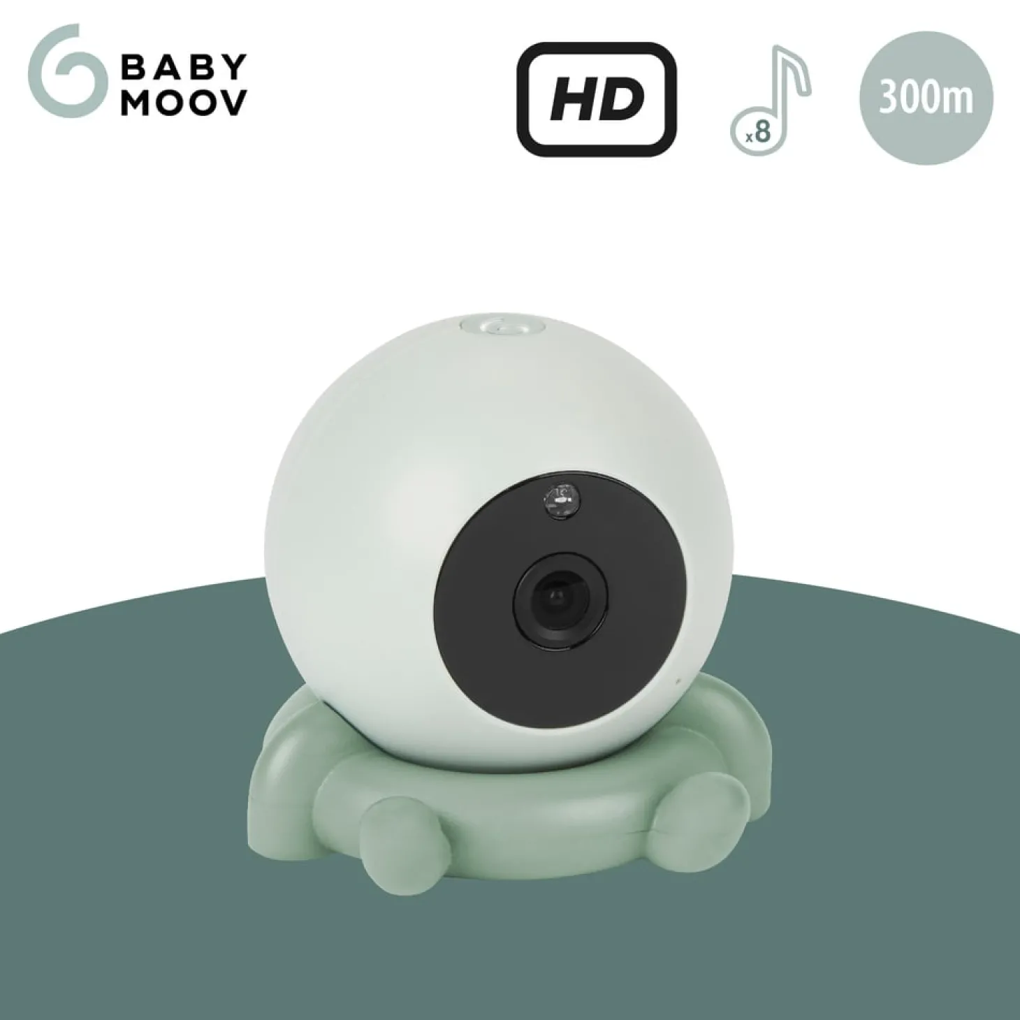 Babymoov Caméra Additionnelle Yoo Go plus HD Vert, Blanc