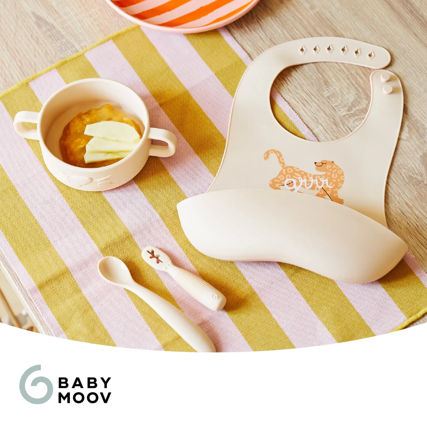 Babymoov Coffret Premiers Repas Mini Roar Beige