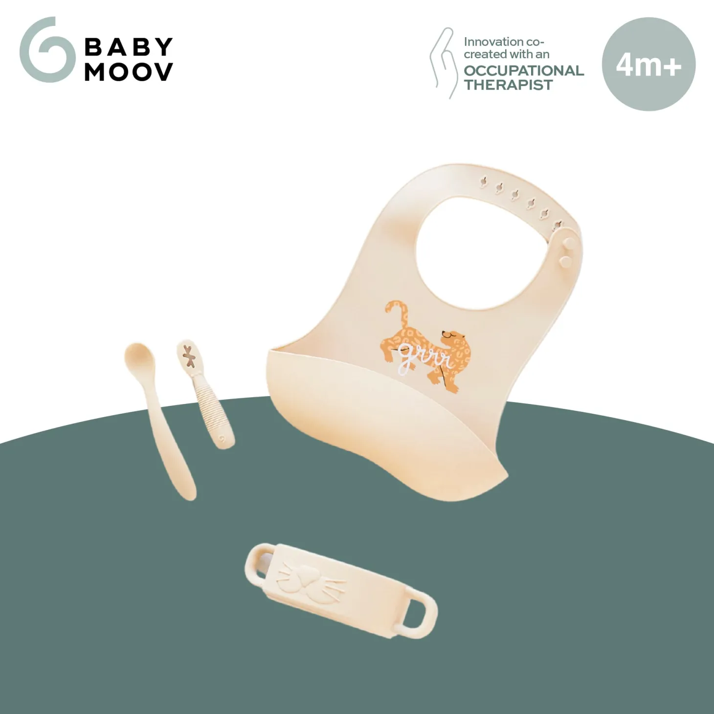 Babymoov Coffret Premiers Repas Mini Roar Beige