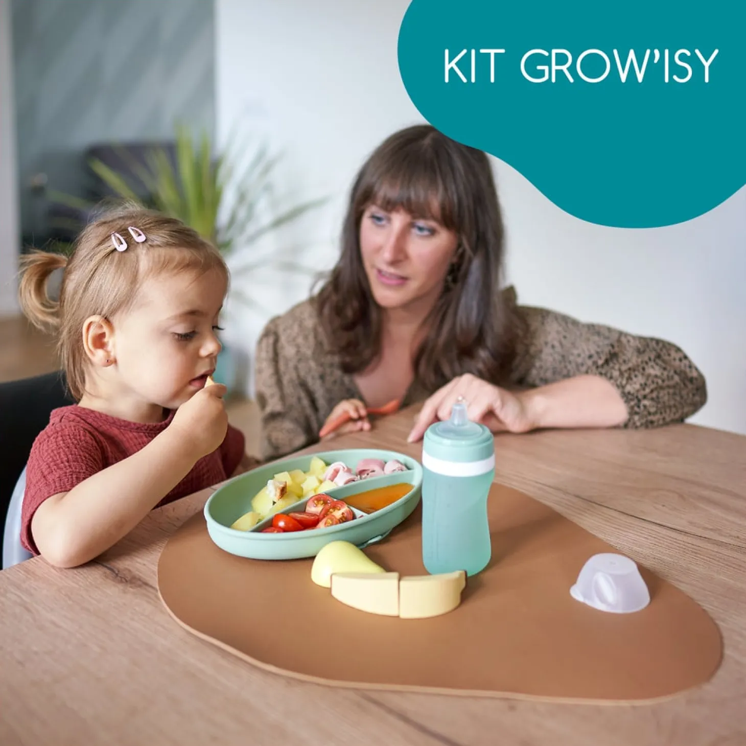 Babymoov Coffret repas Grow'Isy Pastel