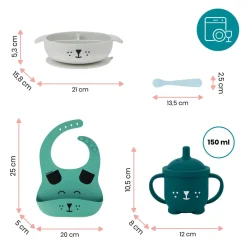 Babymoov                    Coffret repas Learn'Isy    Bleu