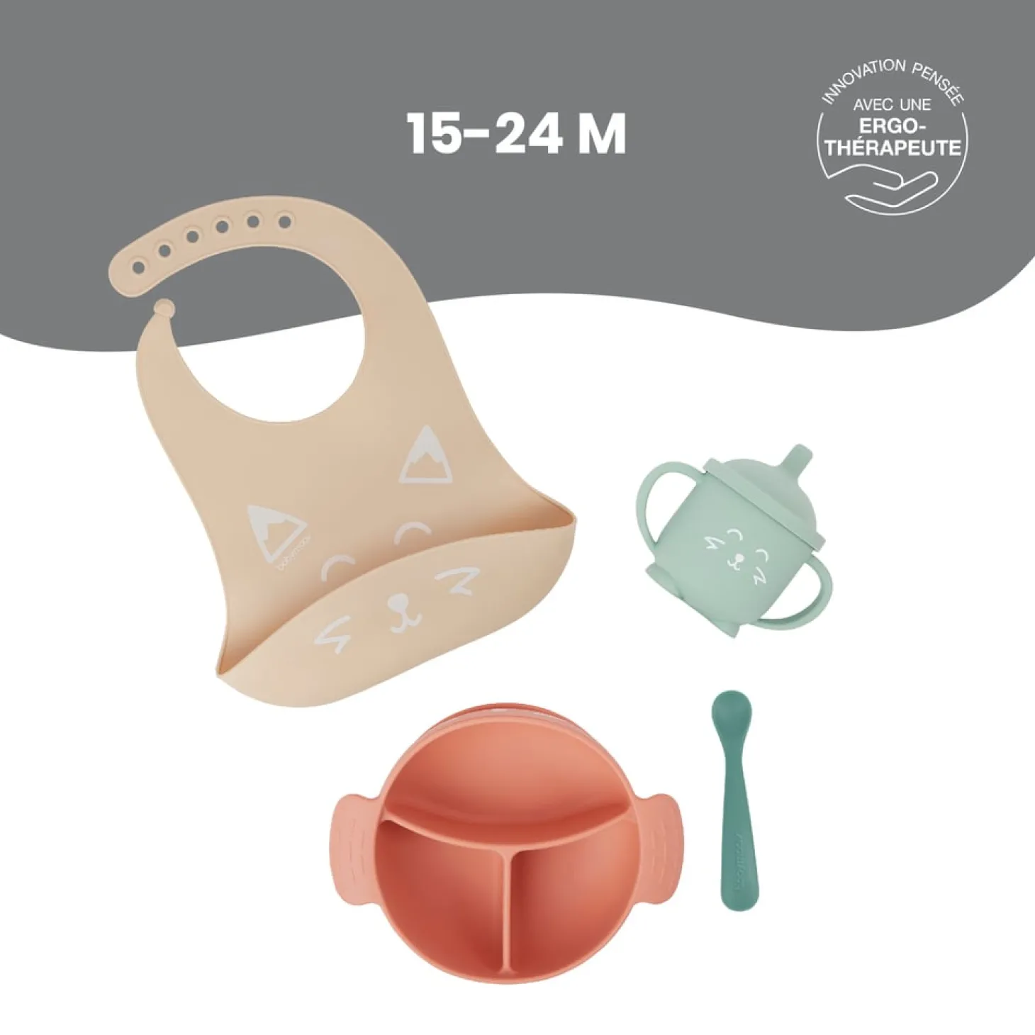 Babymoov Coffret repas Learn'Isy Orange