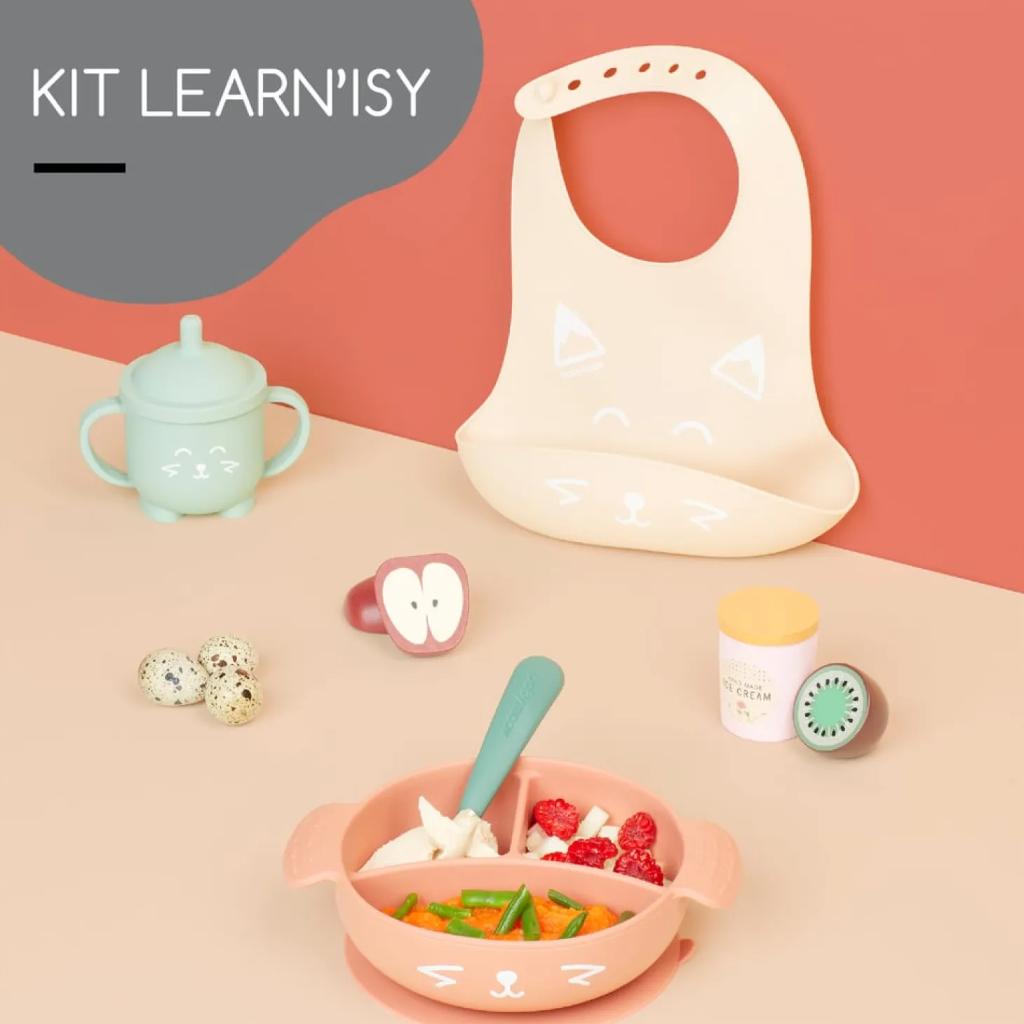 Babymoov Coffret repas Learn'Isy Orange