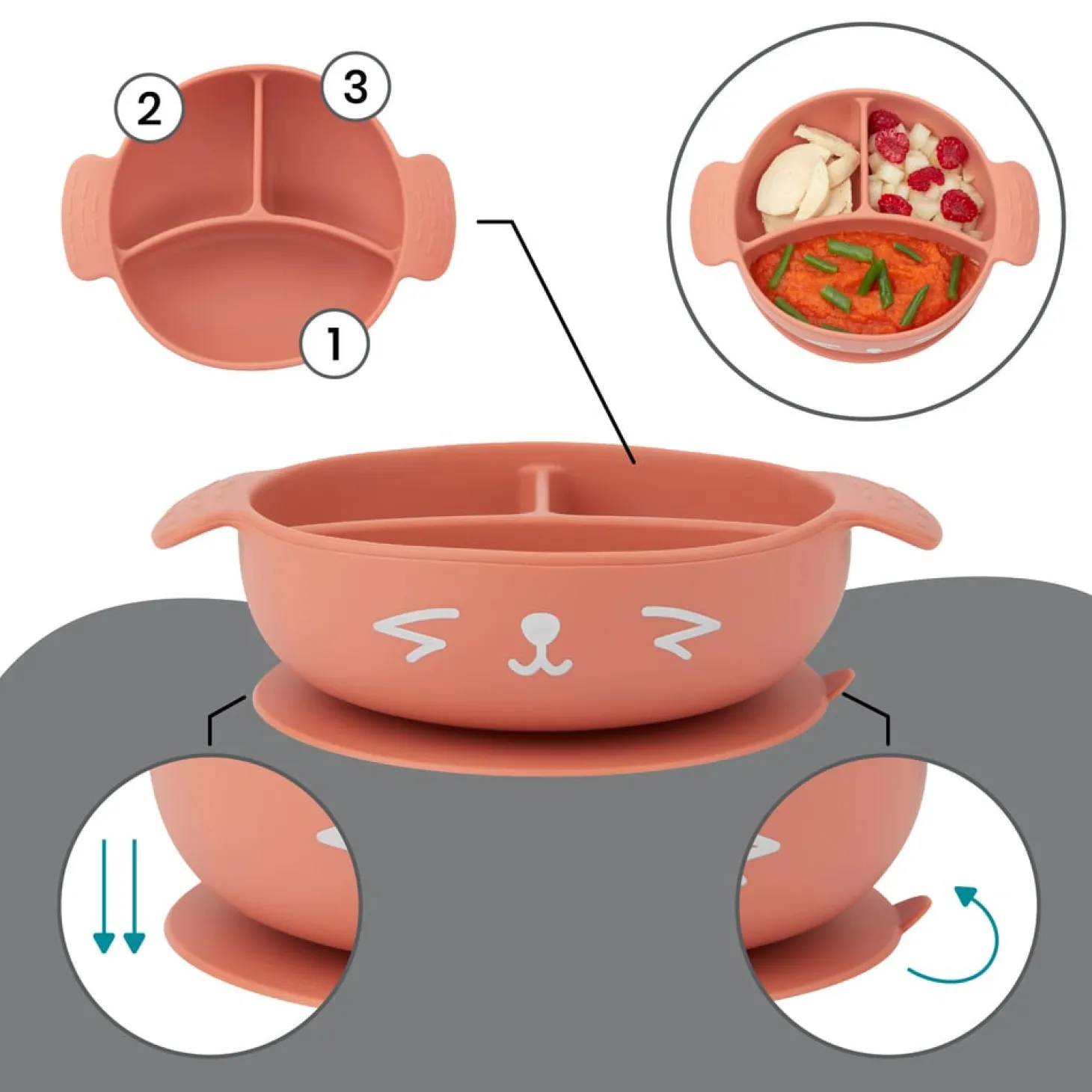 Babymoov Coffret repas Learn'Isy Orange