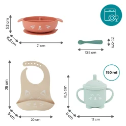Babymoov Coffret repas Learn'Isy Orange