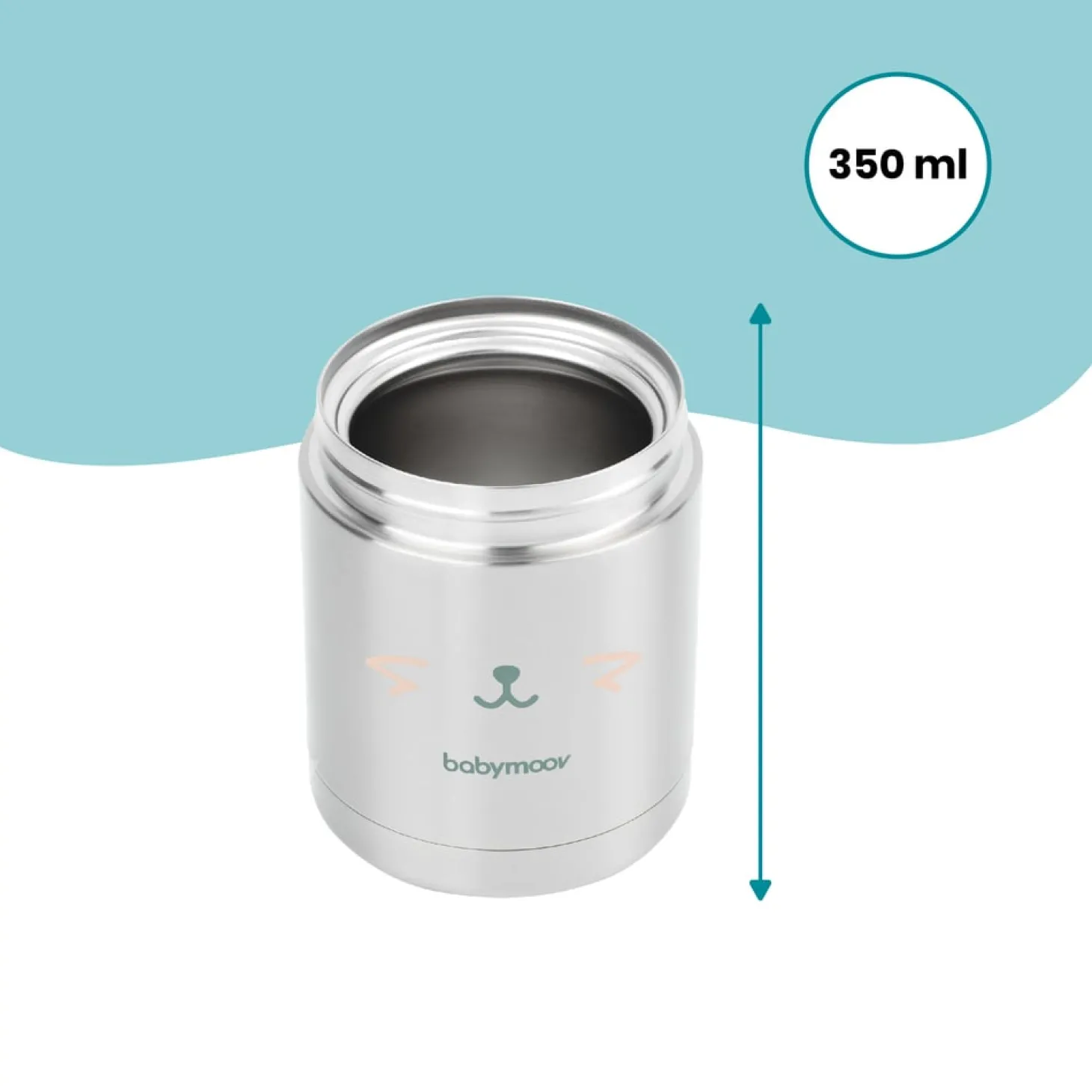Babymoov Contenant Inox Eat'Isy Gris/Bleu